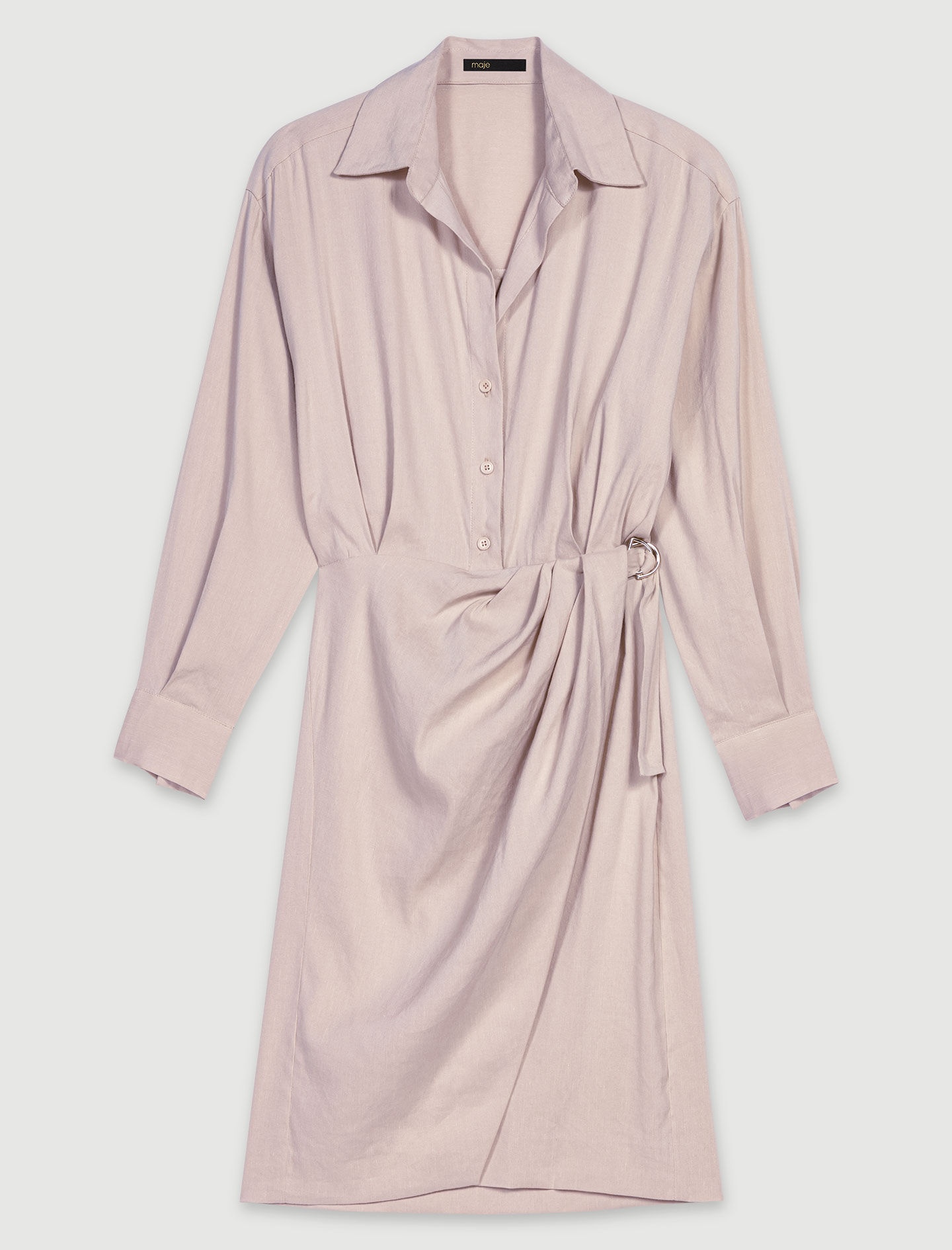 Linen midi dress - 1