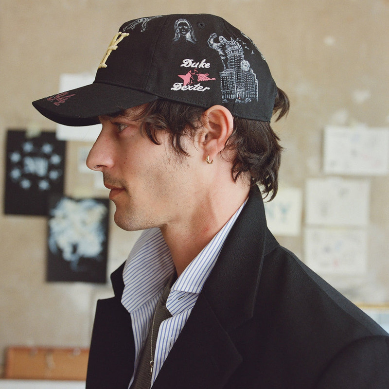 DUKE + DEXTER Hand-Painted NY Black Cap outlook