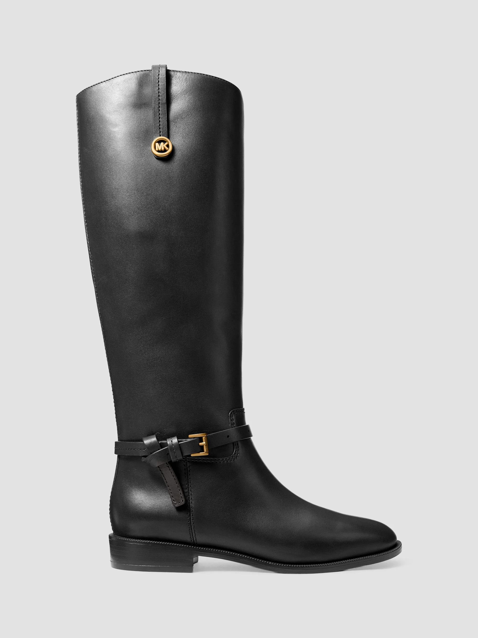 Women's Beverly Leather Knee-High Boots - Black - 1