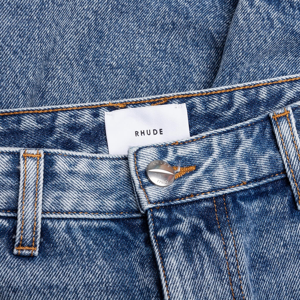 CARGO DENIM BAGGY SHORT - BAY INDIGO - 6