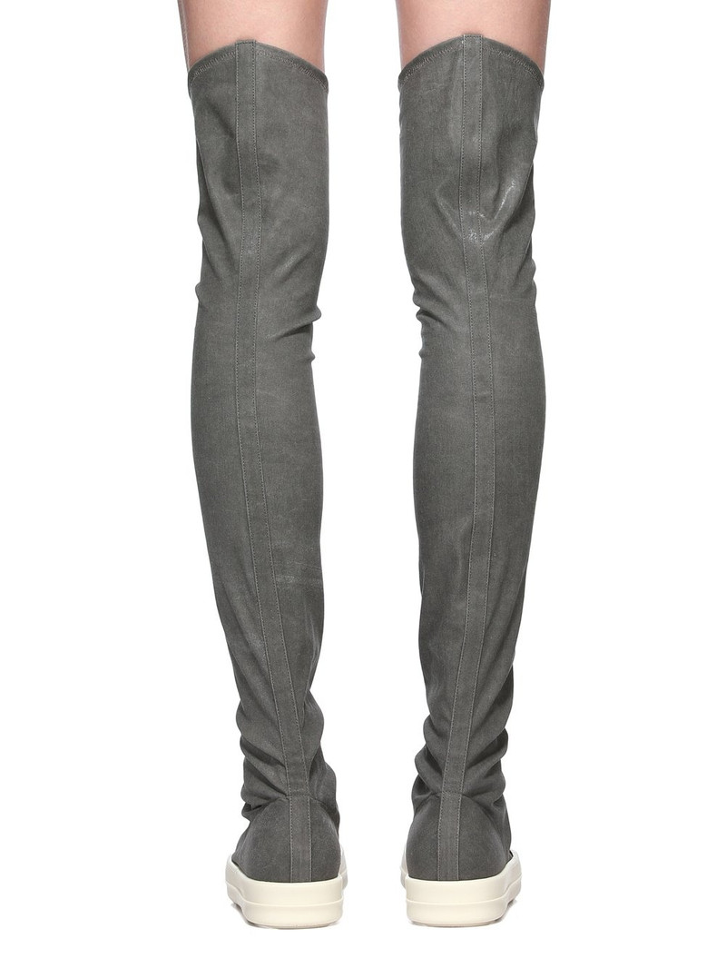 High Socks over-the-knee suede sneakers 4