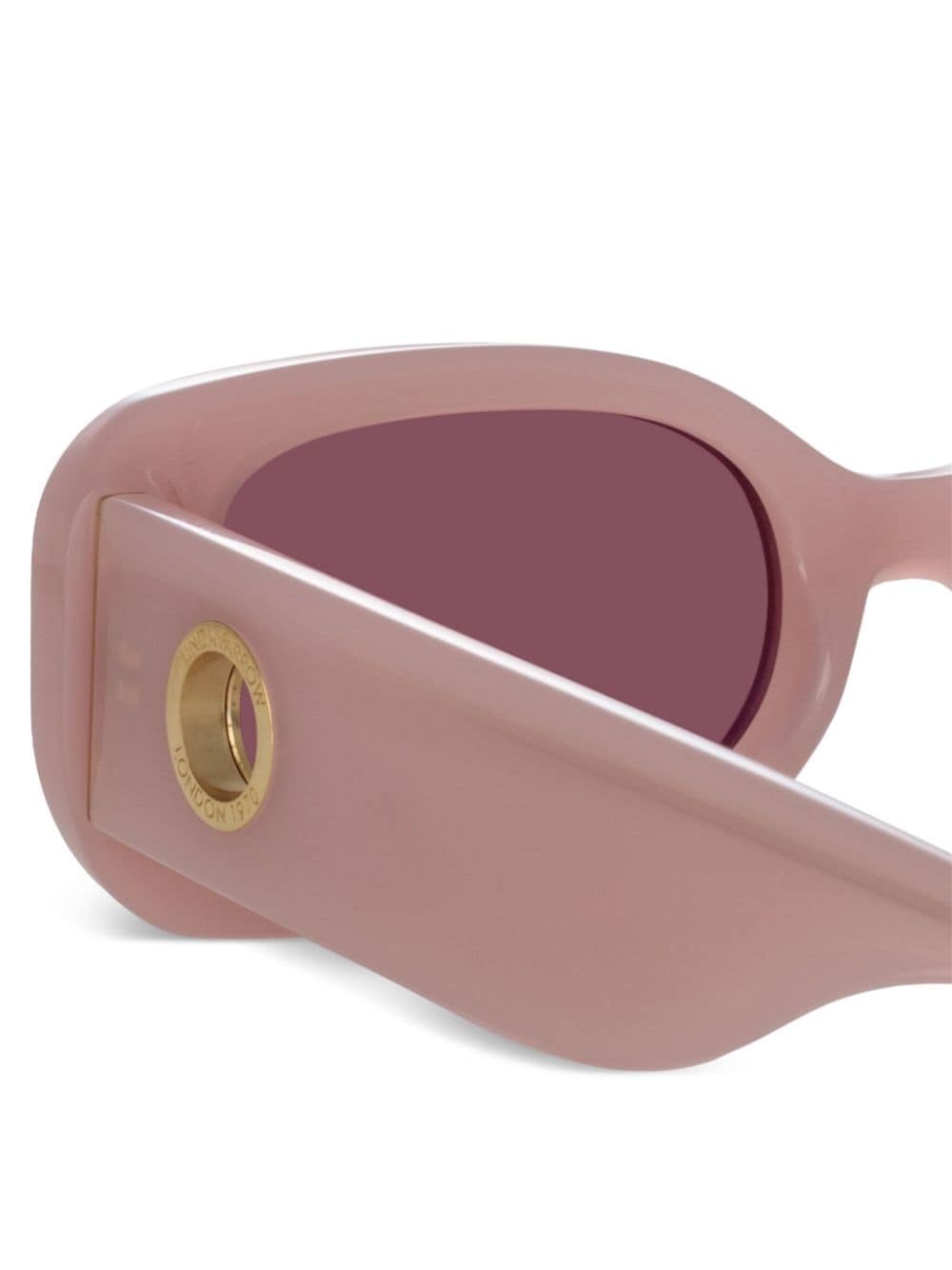 engraved-logo arm sunglasses - 4