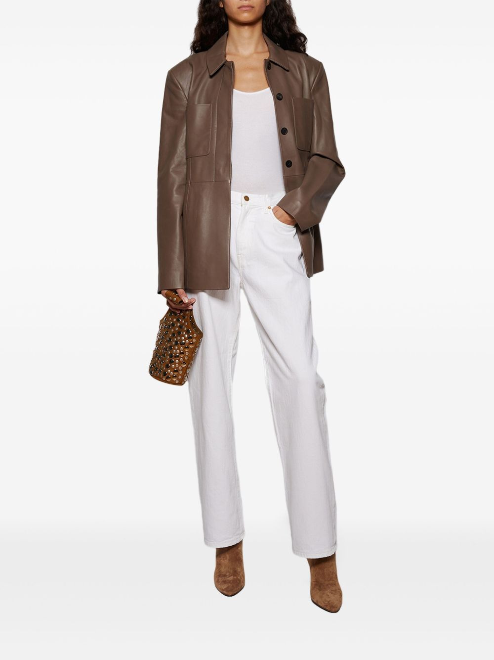 buttoned patch-pocket jacket - 2