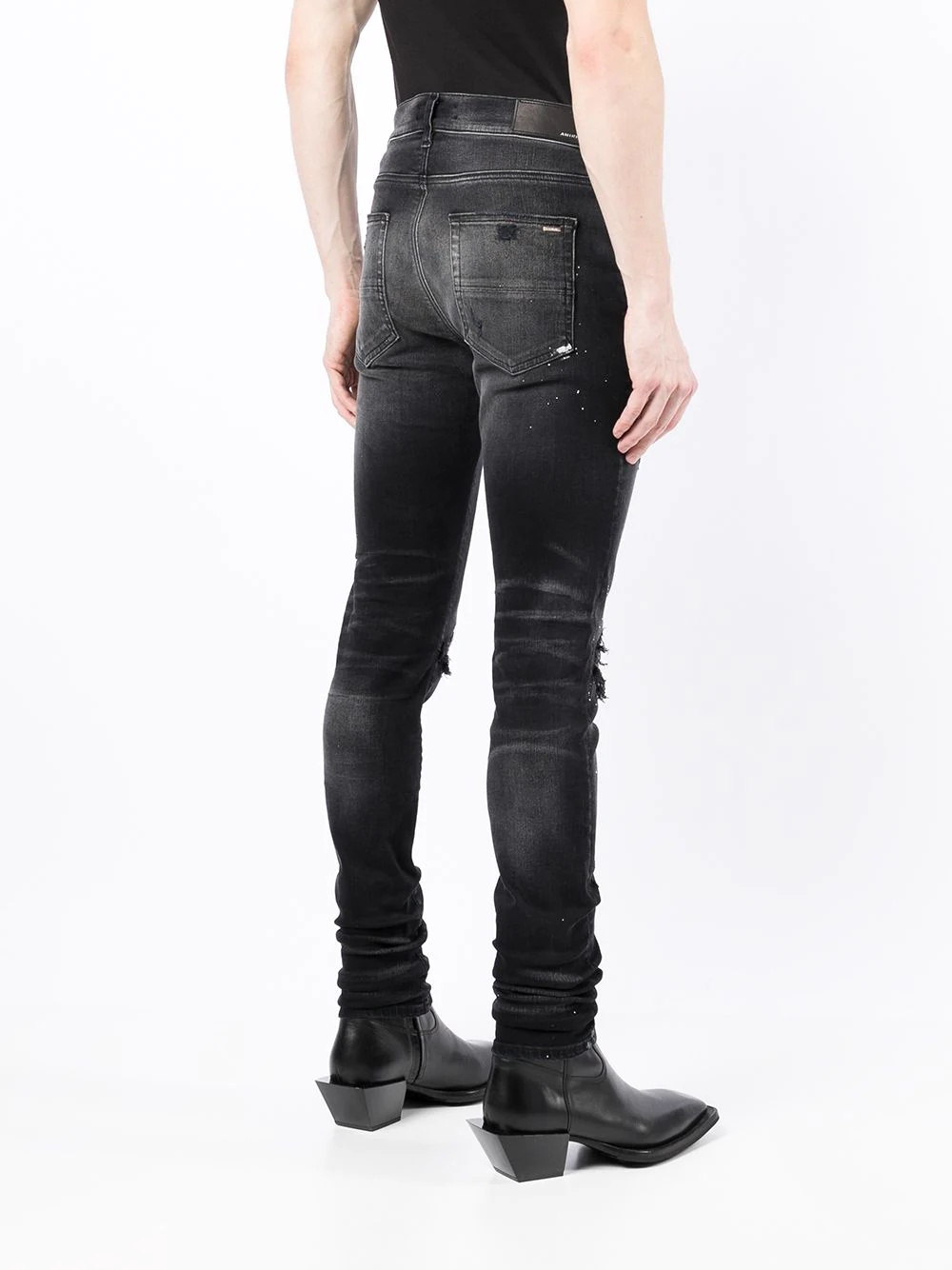 ripped-finish skinny jeans - 4