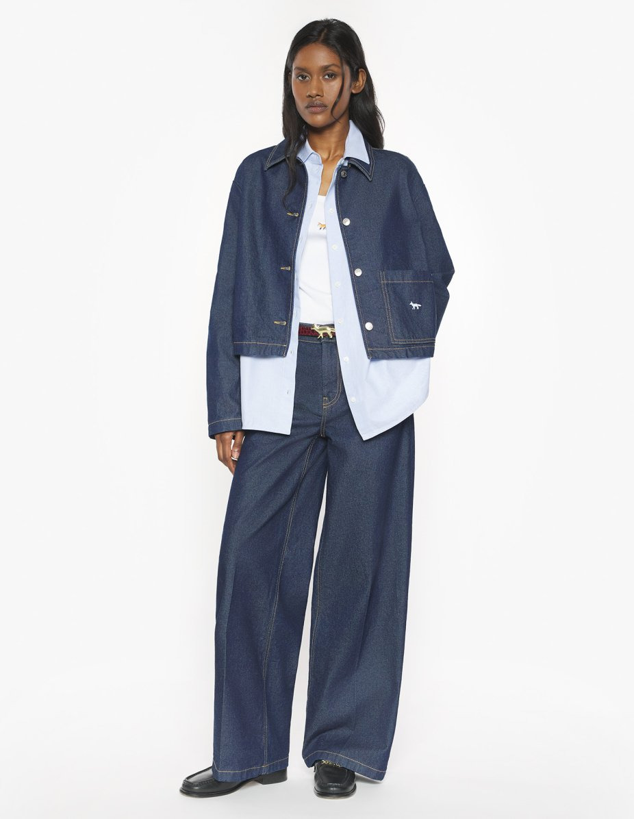 DENIM CROPPED JACKET - 2