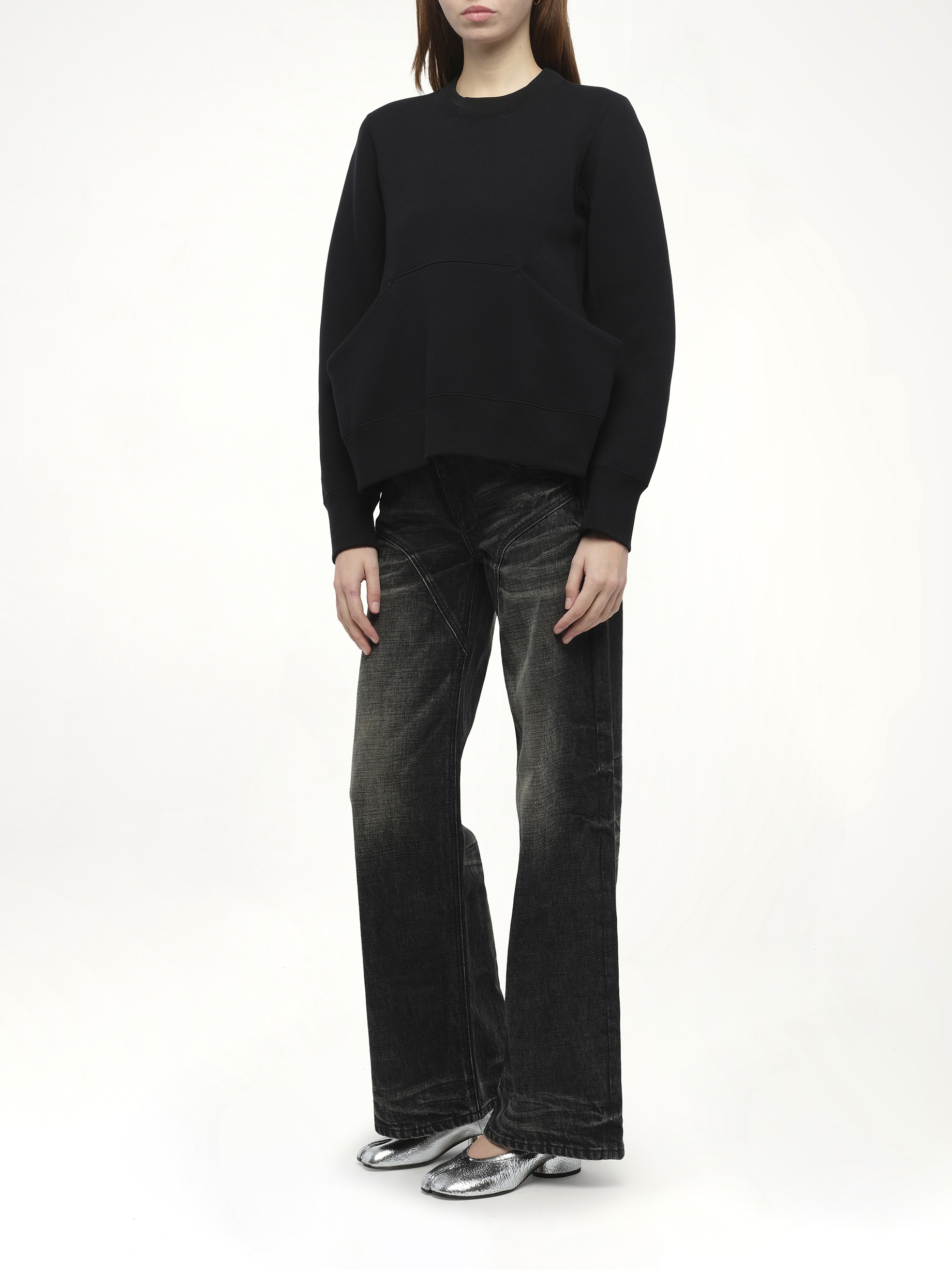 Sponge Sweat Pullover in Black - 4