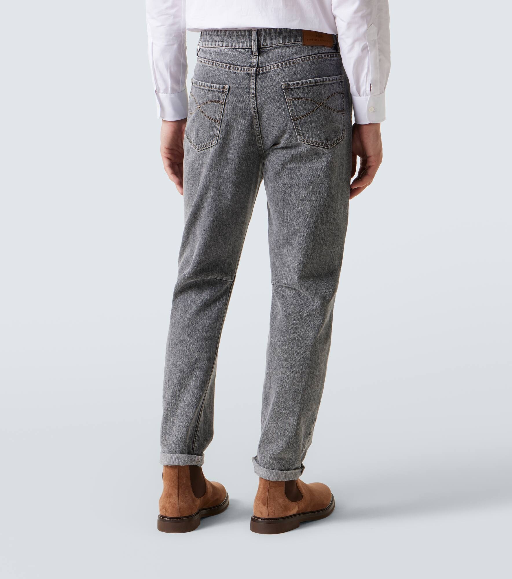 Mid-rise slim jeans - 4