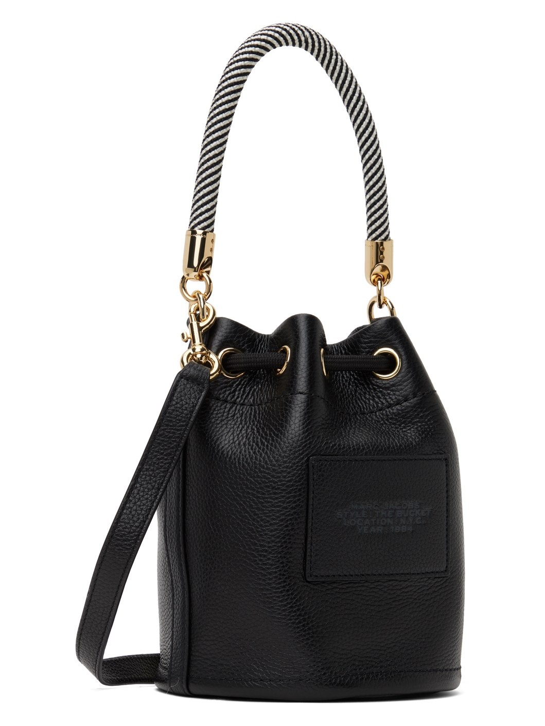 Black 'The Leather Bucket' Bag - 3