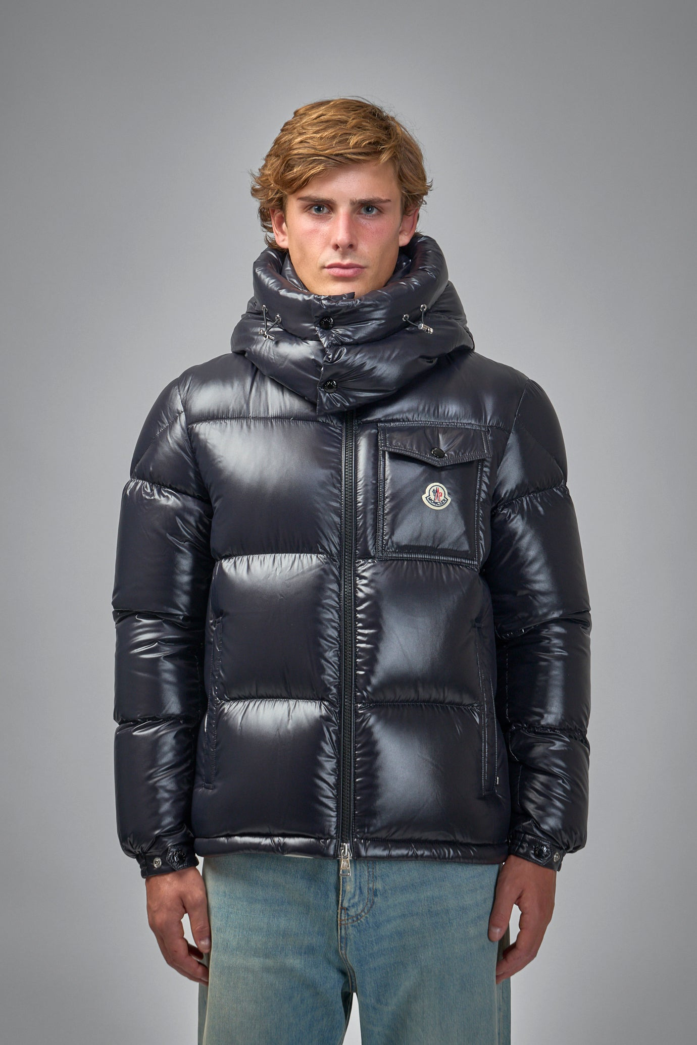 Montbeliard Hooded Short Down Jacket - 1