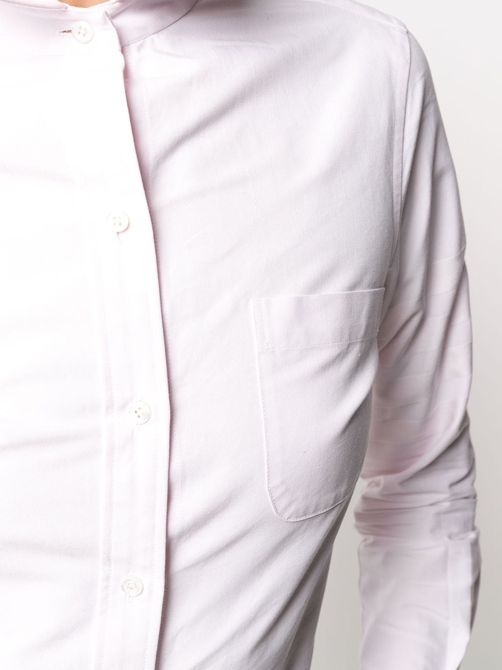 4-Bar round collar Oxford shirt - 5