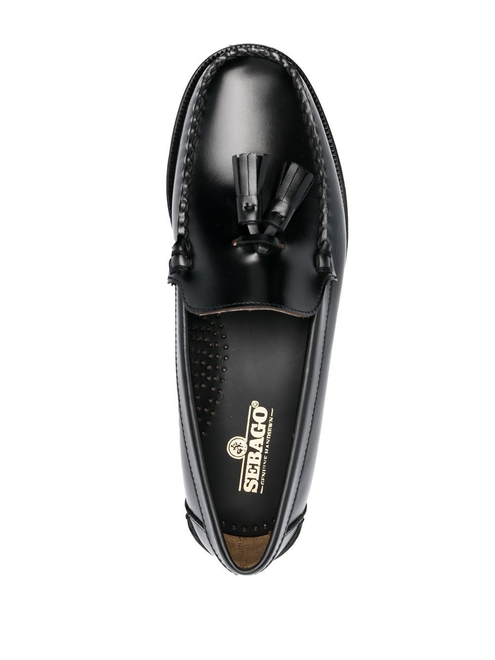 tassel-detail leather loafers - 4