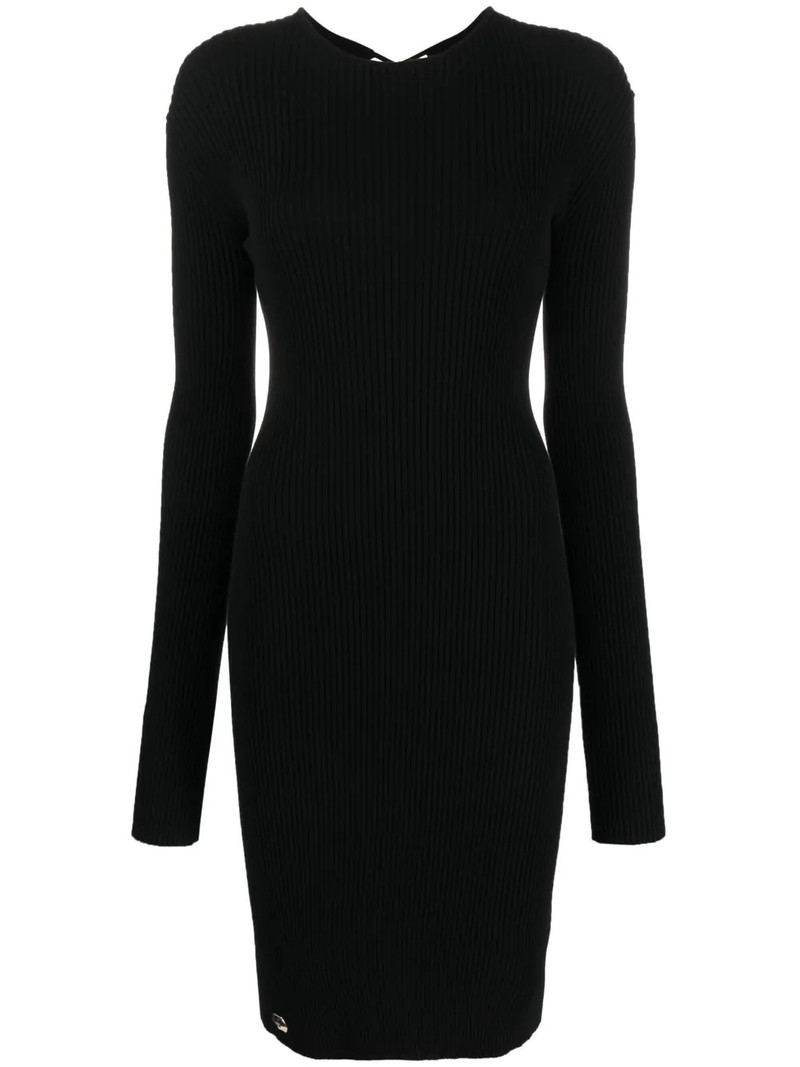 lace-up detailed midi dress 1