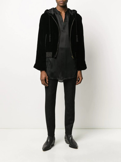 SAINT LAURENT long sheer shirt outlook