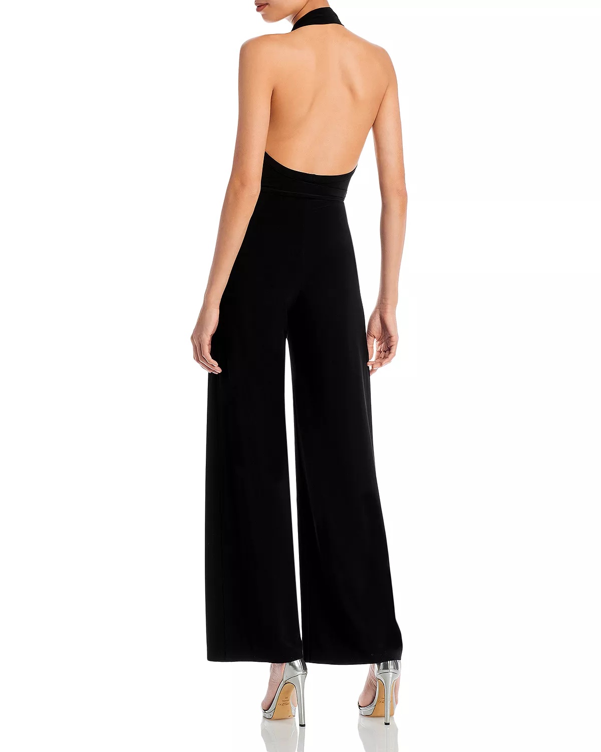 Halter Wide Leg Jumpsuit - 2