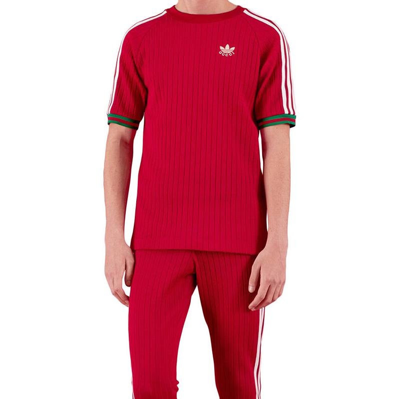 Gucci x adidas Jersey T-Shirt 'Red' 700486-XJEJT-6429 - 2