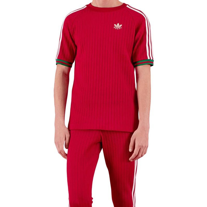 GUCCI Gucci x adidas Jersey T-Shirt 'Red' 700486-XJEJT-6429 outlook