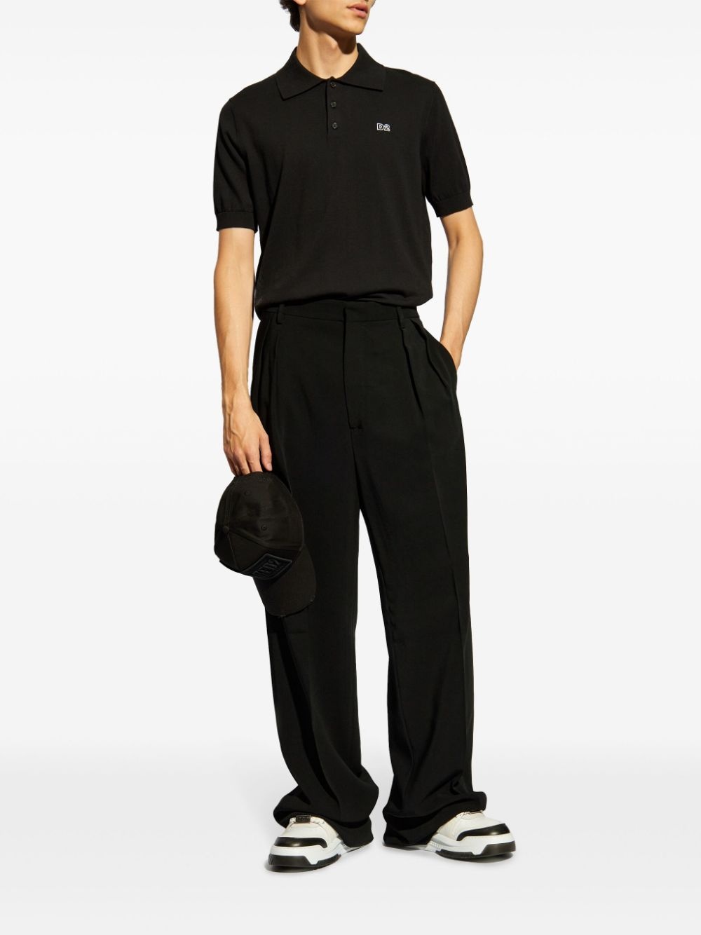 logo patch polo shirt - 2
