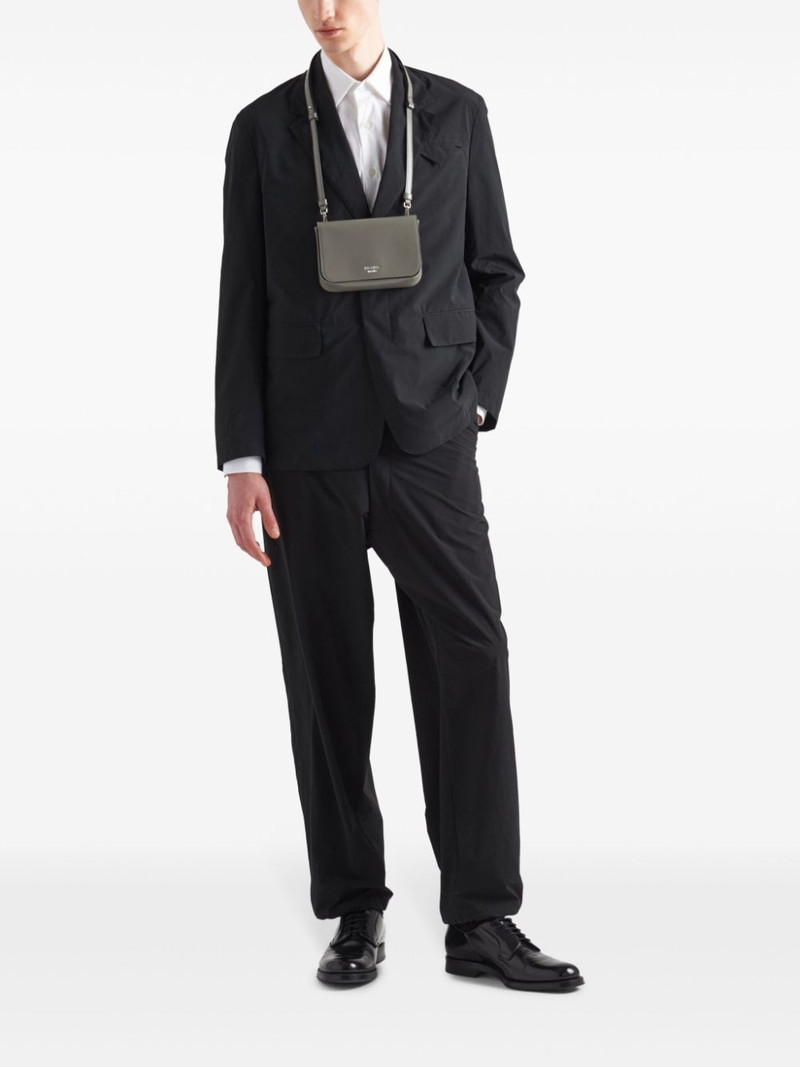 Prada notched-lapels single-breasted blazer outlook