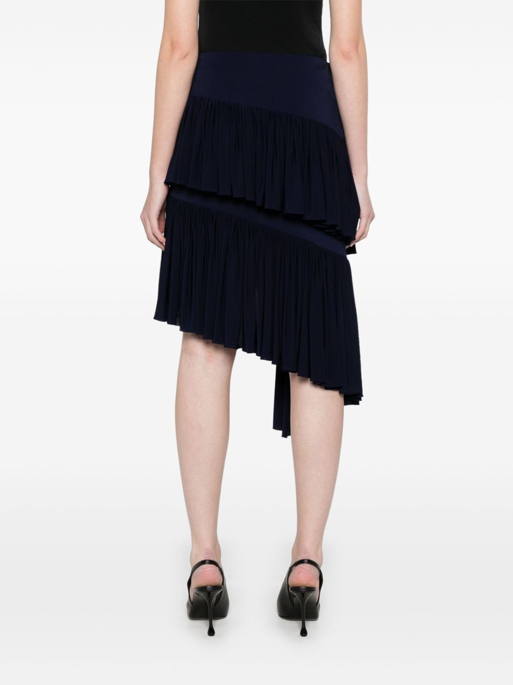 spiral jersey mini skirt - 4