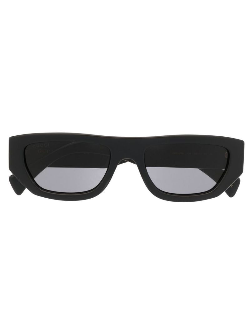 rectangular-frame logo sunglasses - 1
