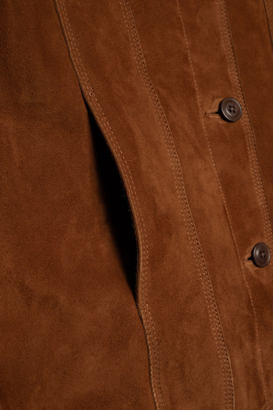 Peggy Suede Jacket Cognac - 6