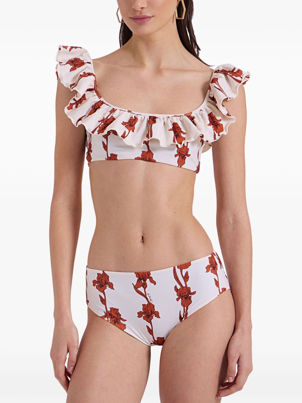ruffle-detail bikini - 4