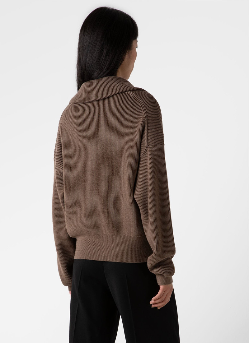 Ribbed Half Zip Jumper 4