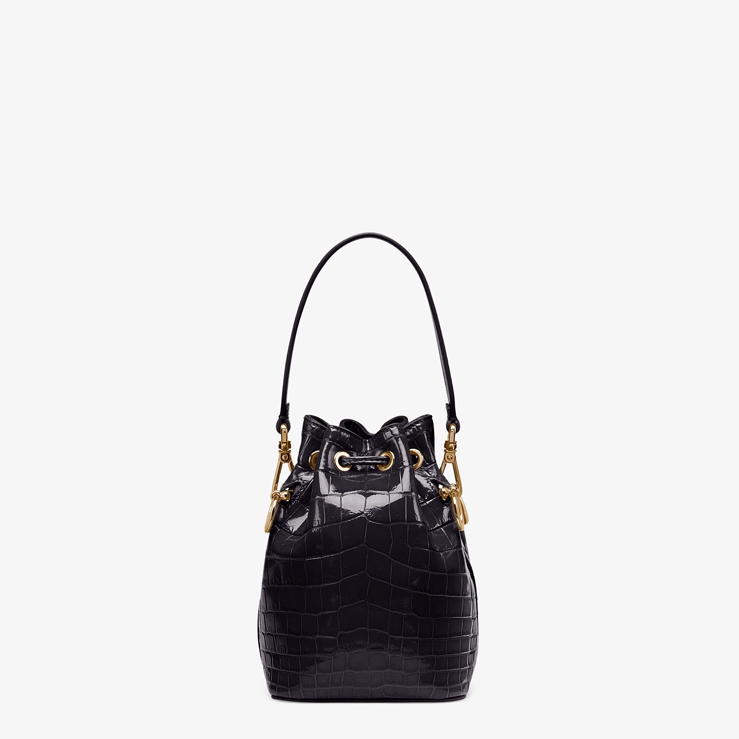 Mini-bag in black crocodile - 4