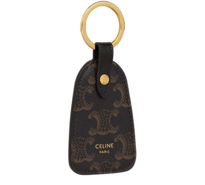 CELINE Key Holder In Triomphe Canvas And Calfskin outlook