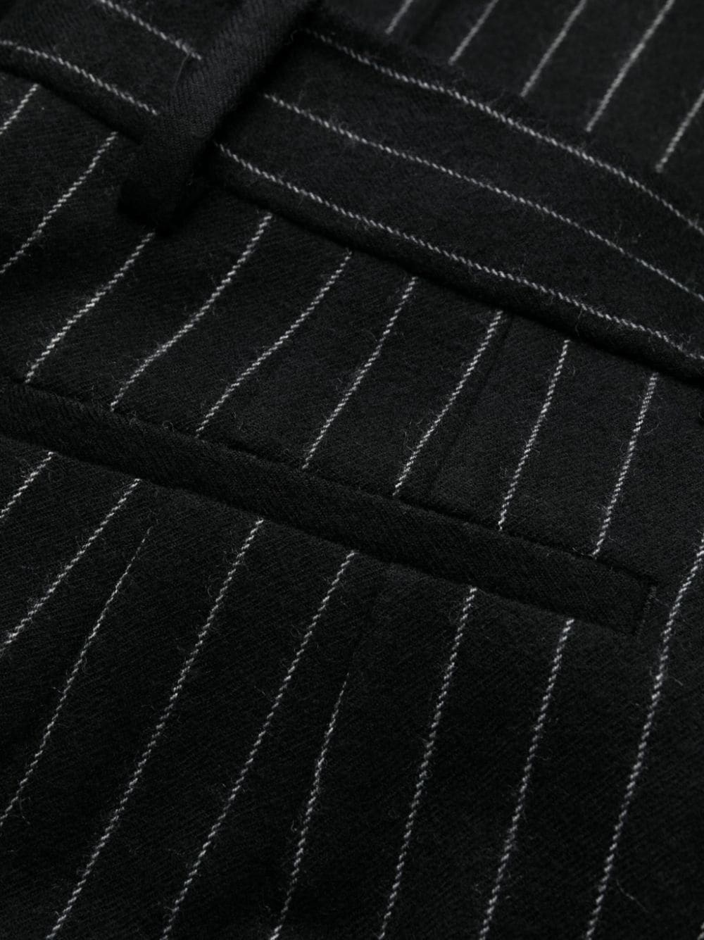 chalk stripe wool trousers - 6