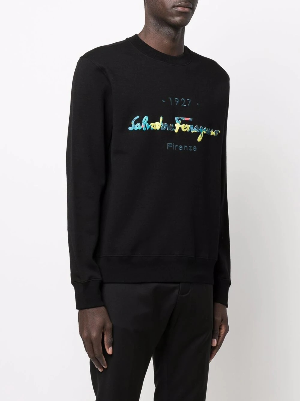 embroidered-logo sweatshirt - 3