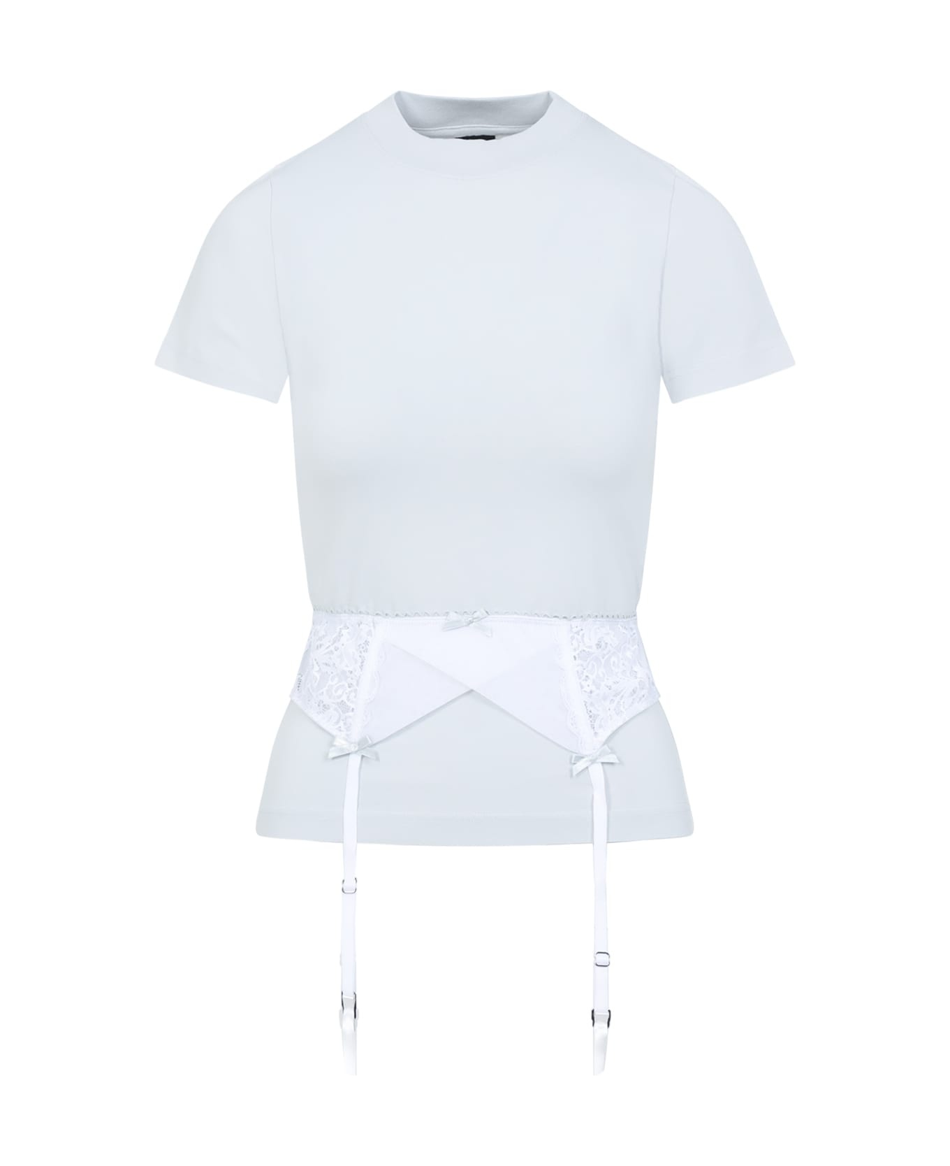 Chalk Stretch Cotton T-shirt - 2