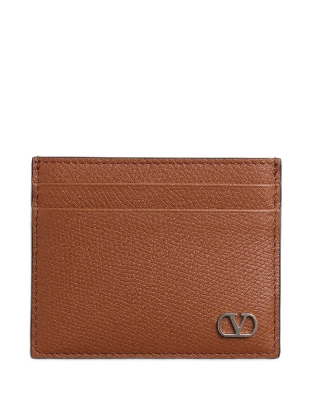 VLogo Signature leather card holder - 1