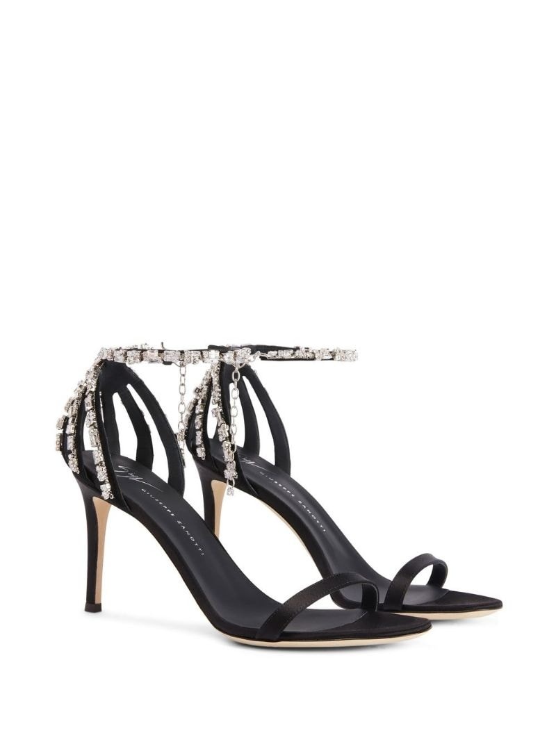 Adele crystal 85mm sandals - 2