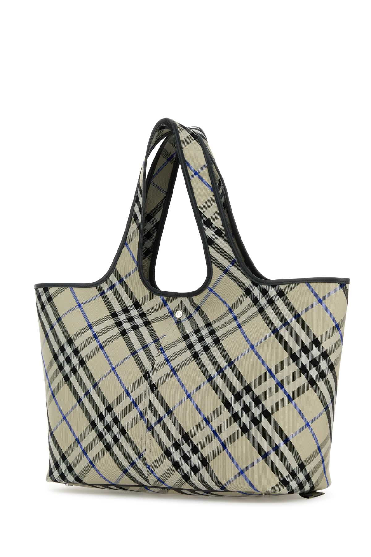 Burberry Women Embroidered Canvas Shopping Bag - 2