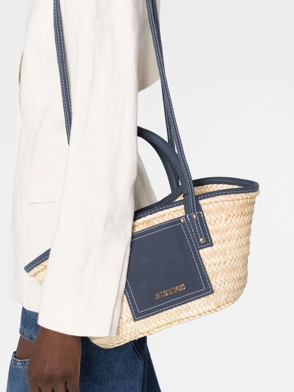 Le panier Soli raffia tote bag - 3