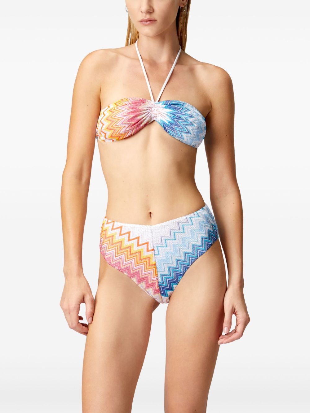 zigzag-knit bikini set - 3