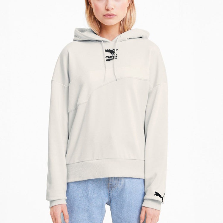 (WMNS) PUMA Evide Hoodie 'White' 599314-05 - 3