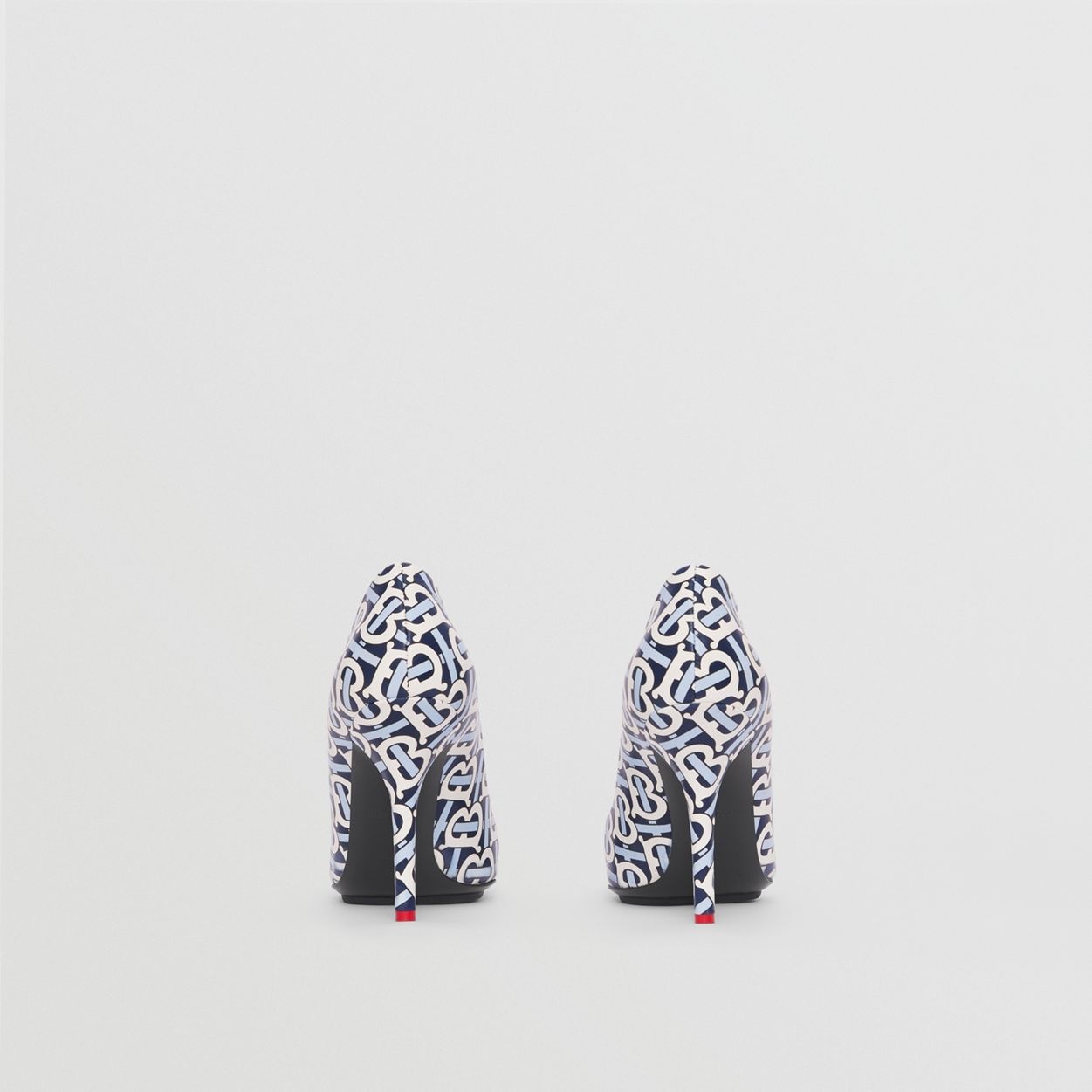 Monogram Print Lambskin Point-toe Pumps - 6
