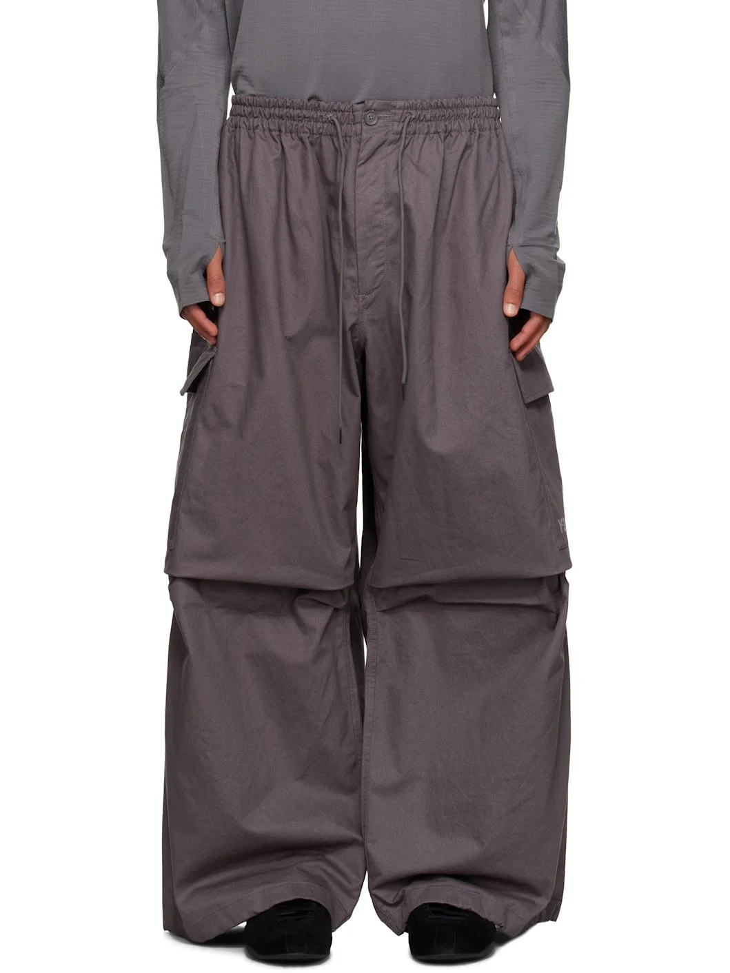 Gray UT Twill Cargo Pants - 1