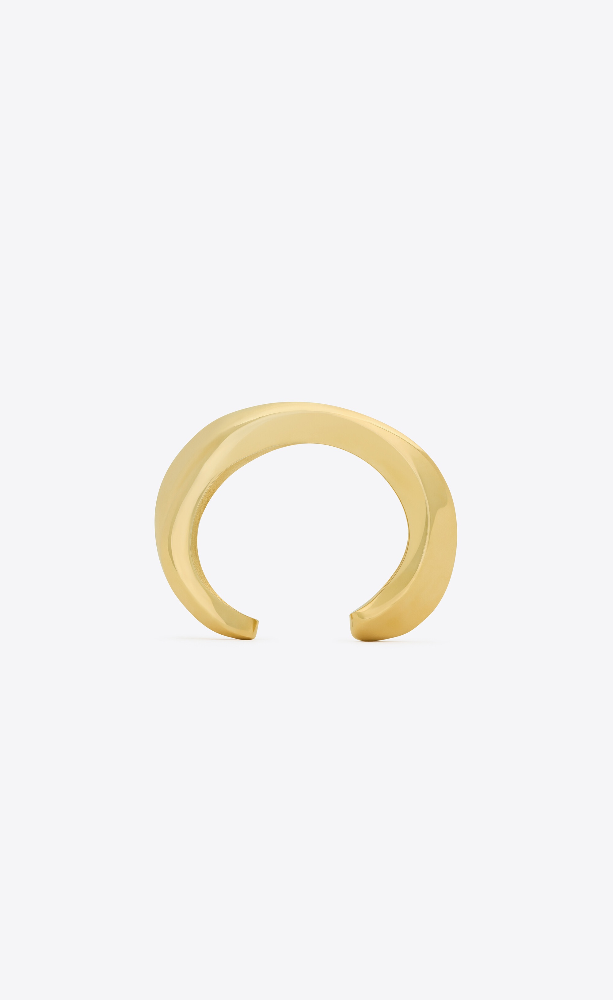 small twist cuff in metal - 2