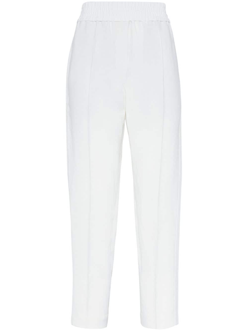 cropped tapered trousers - 1