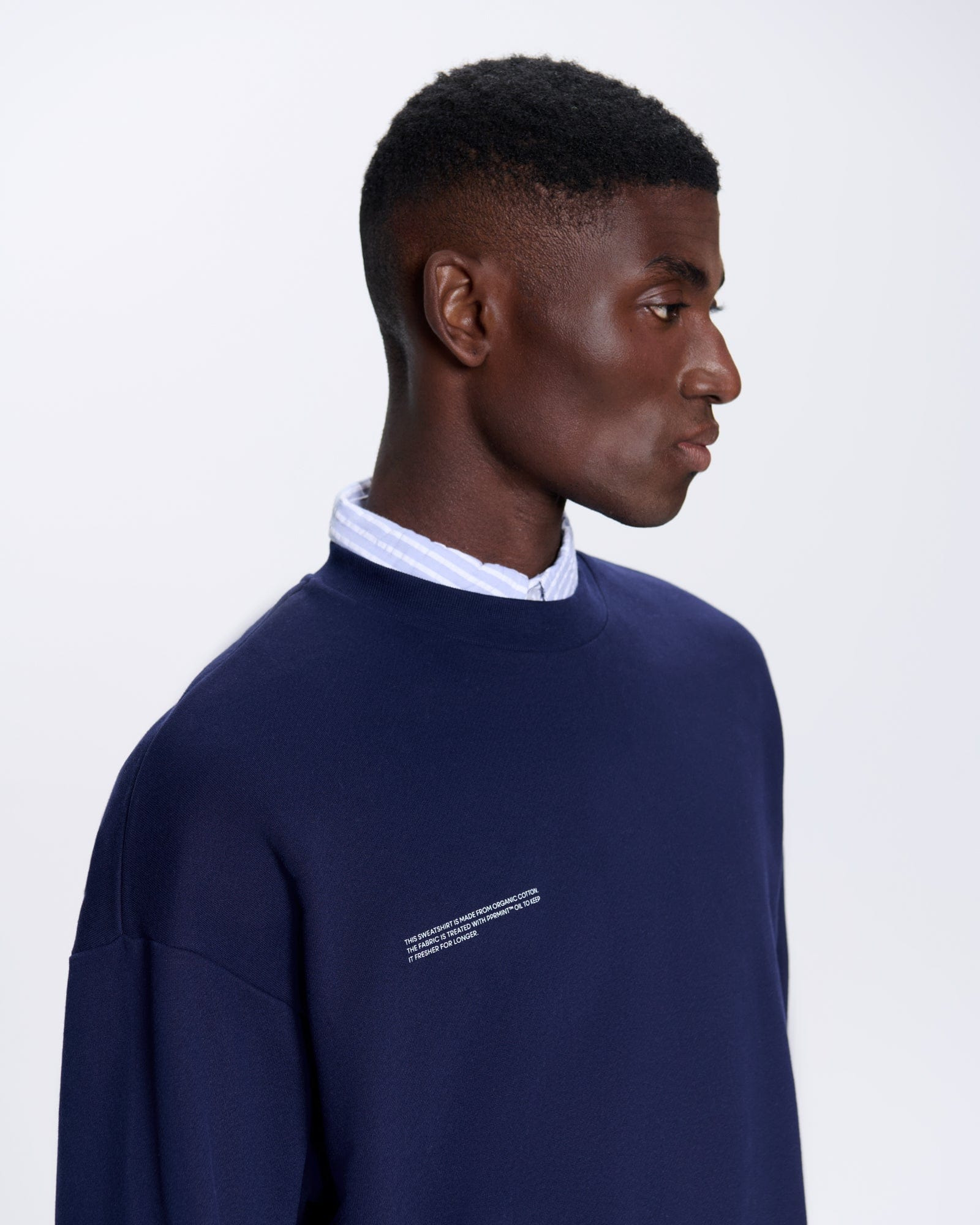 Mens 365 Midweight Sweatshirt - Navy Blue - 4