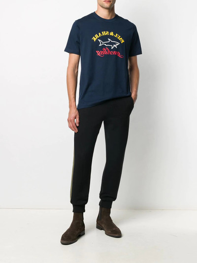 Paul & Shark reverse logo-print cotton T-shirt outlook