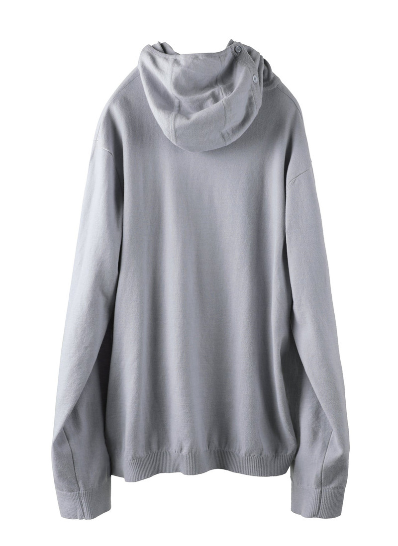 8.0 KNIT HOODIE CENTER (LIGHT GREY) 4