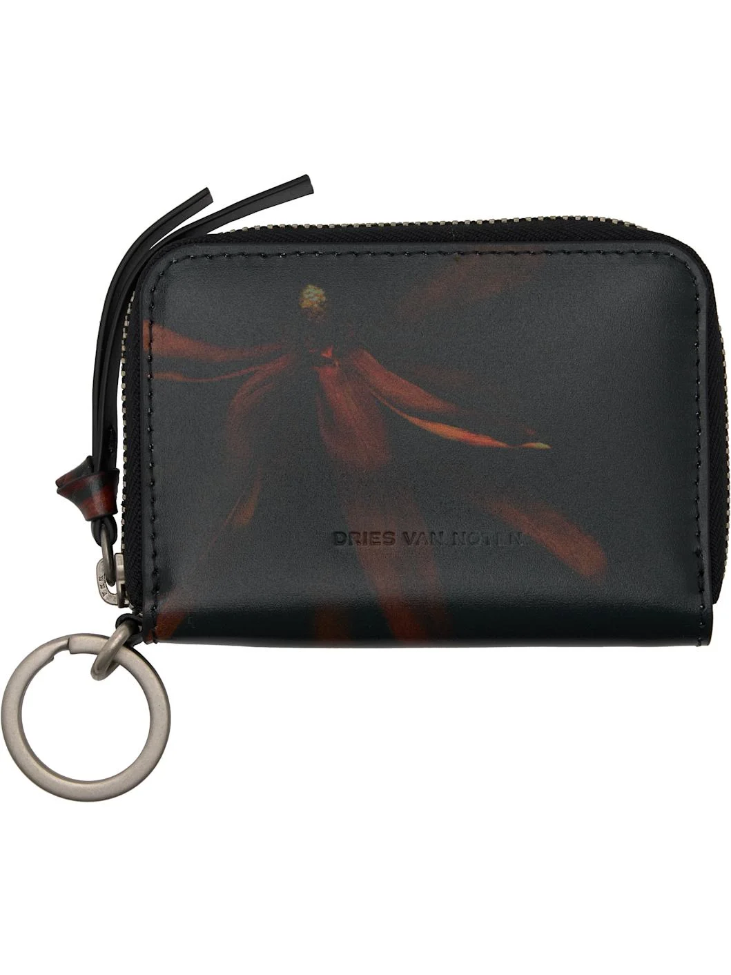 Black & Red Leather Card Holder - 1