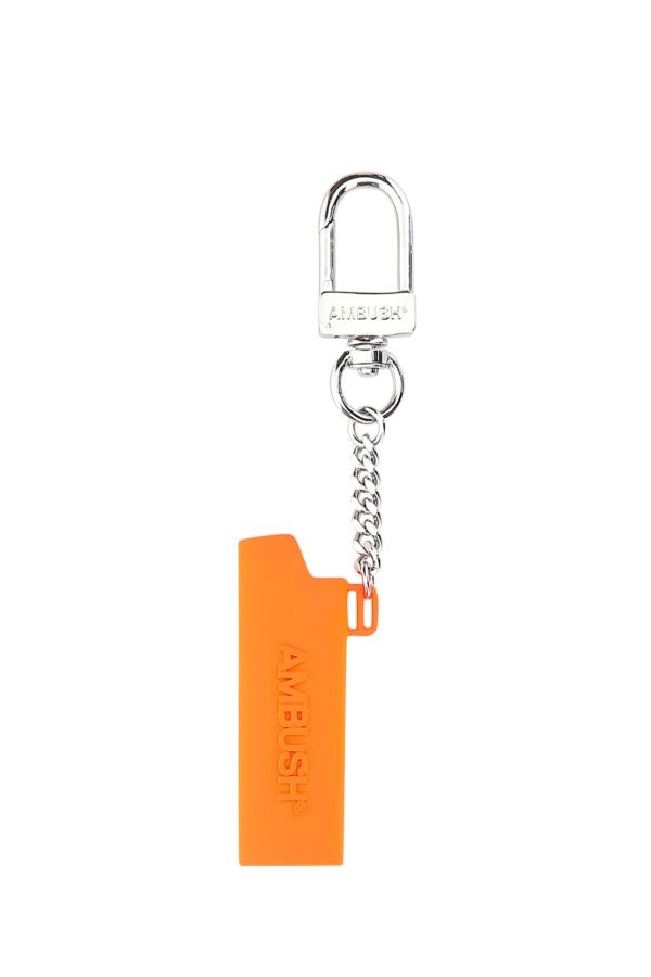 Orange metal lighter holder - 1