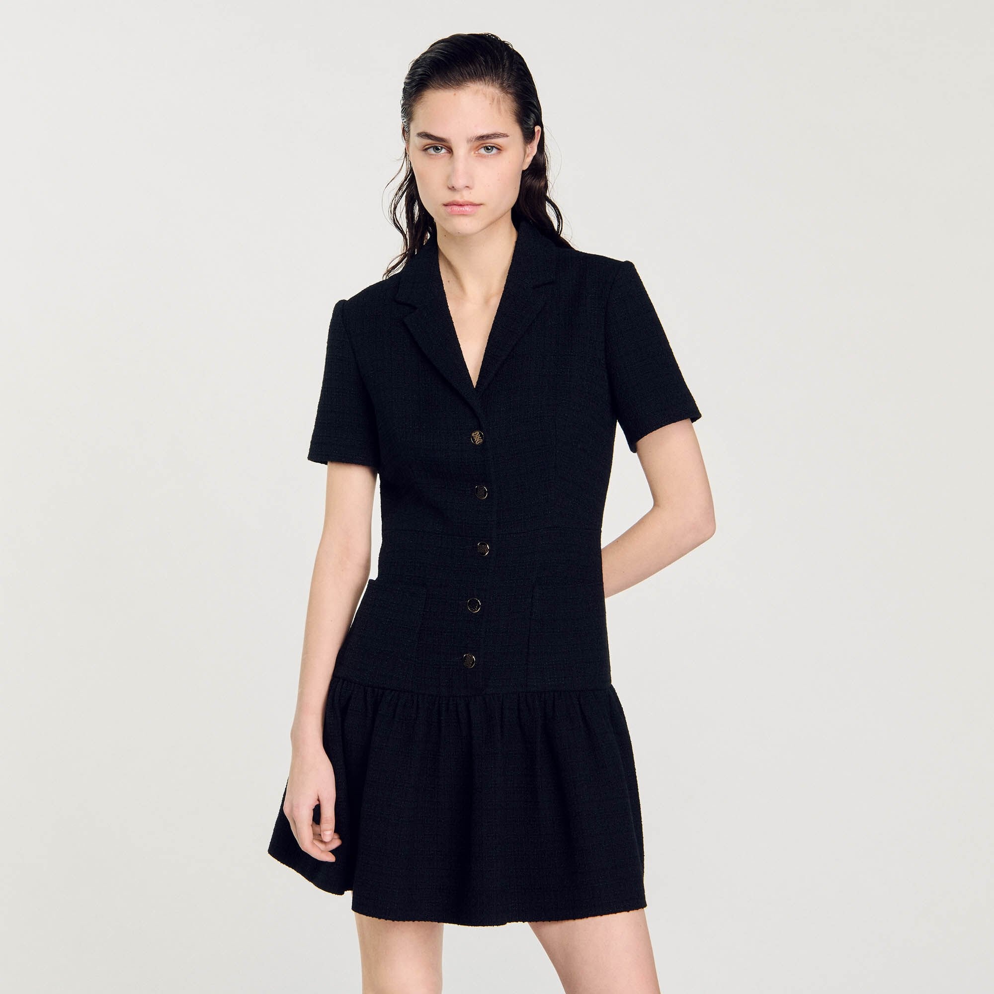 SHORT TWEED DRESS - 5