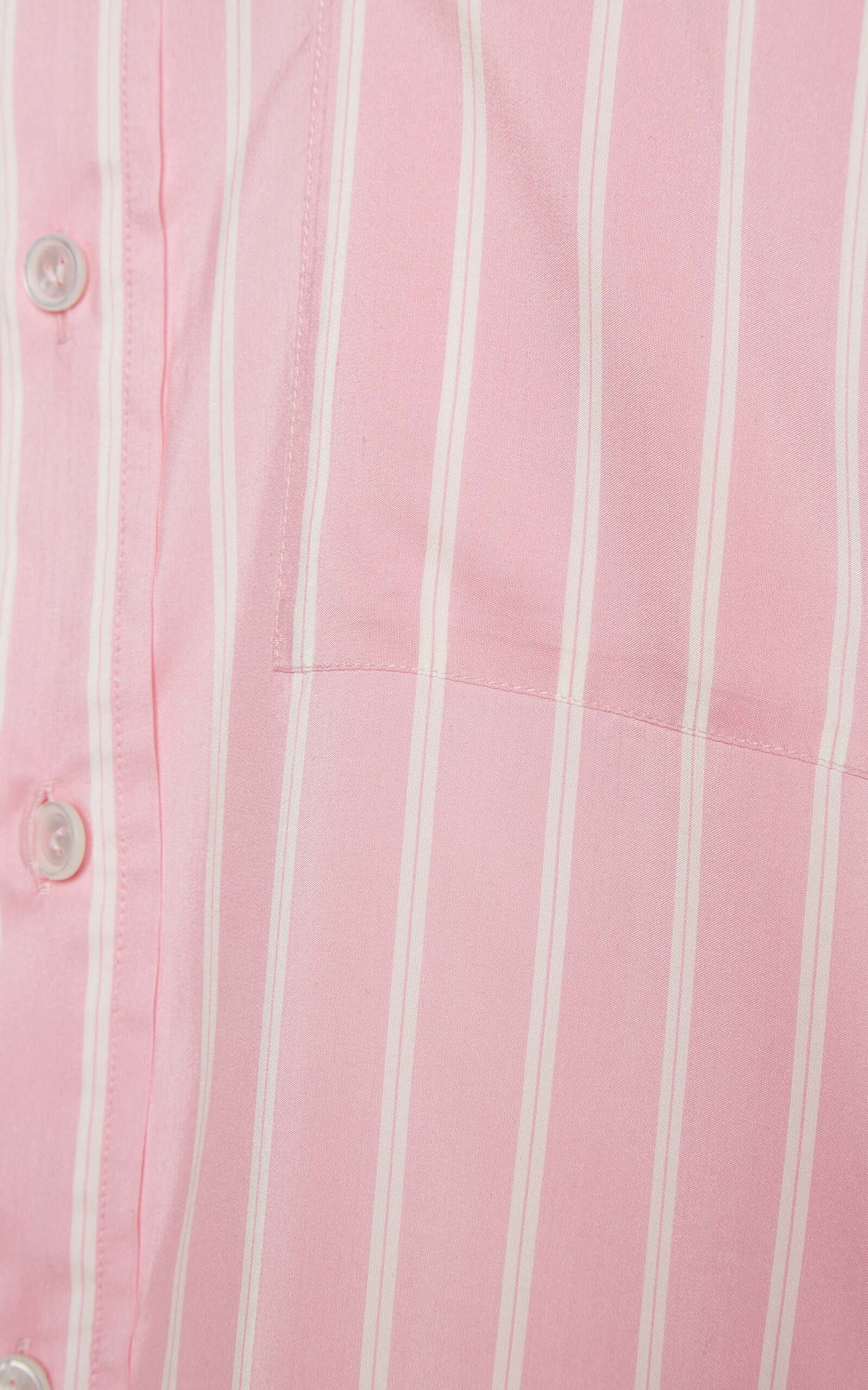 Striped Silk Button-Down Shirt pink - 5