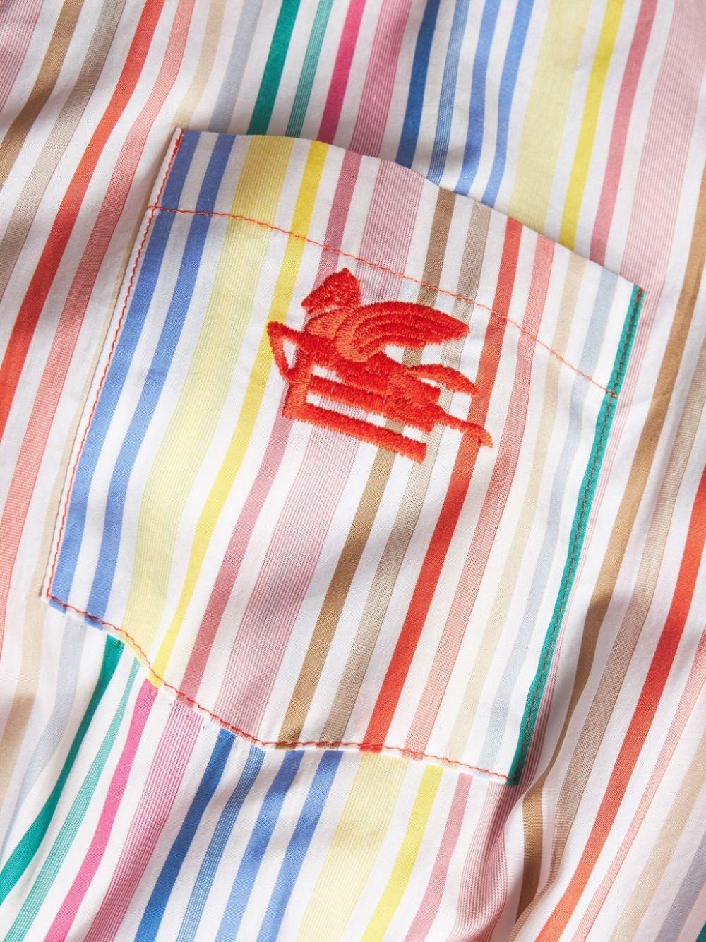 striped shirt dress - 3